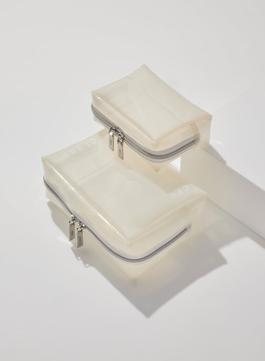MILKY SMALL + MINI COSMETIC CASE SET