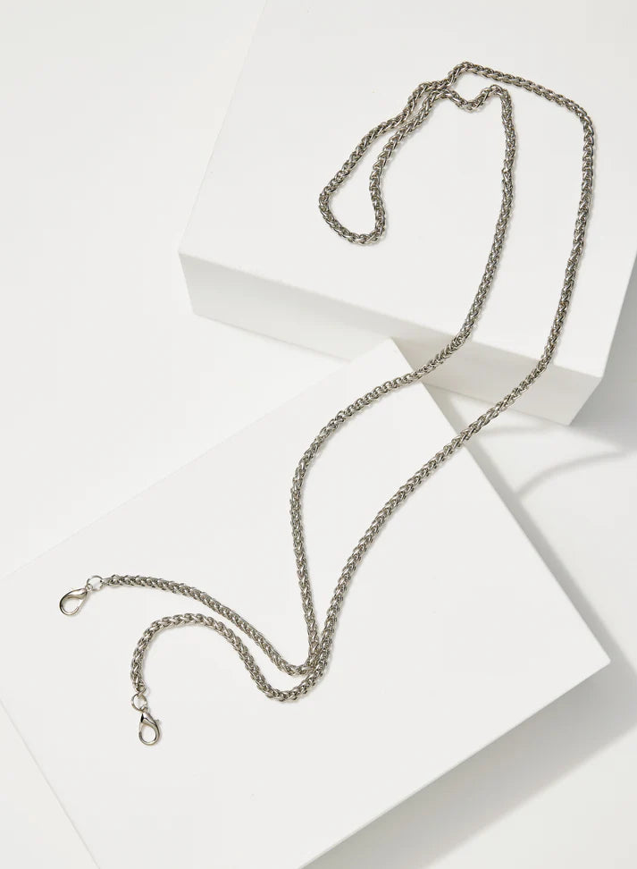 CLEAR CROSS BODY BAG + CHAIN SET