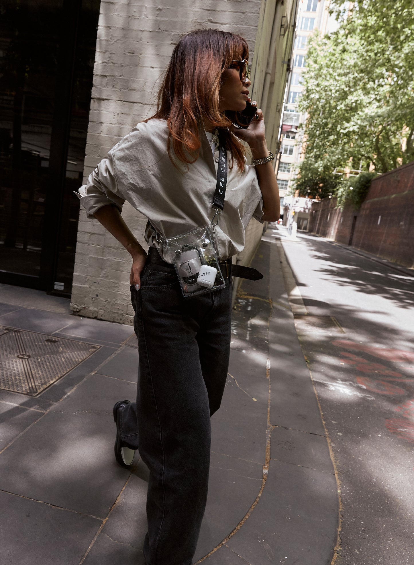 CLEAR CROSS BODY BAG