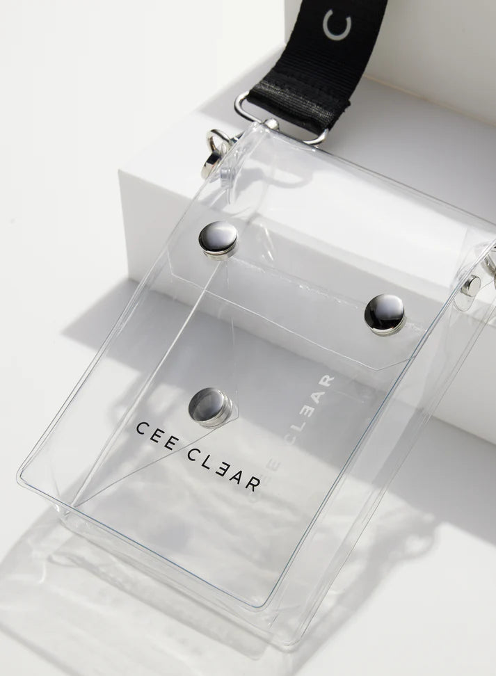 CLEAR CROSS BODY BAG + CHAIN SET